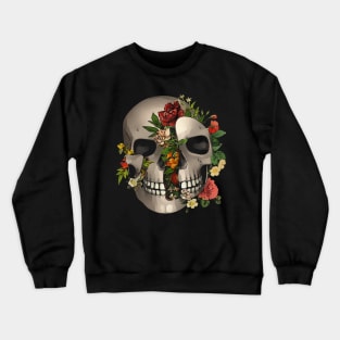 Flower Skull Crewneck Sweatshirt